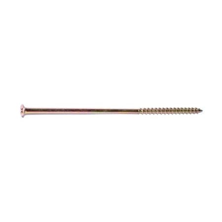 Buildright 6 in, Phillips Drive, Flat Head Wood Screw, Zinc Yellow Steel, 400 PK 03454